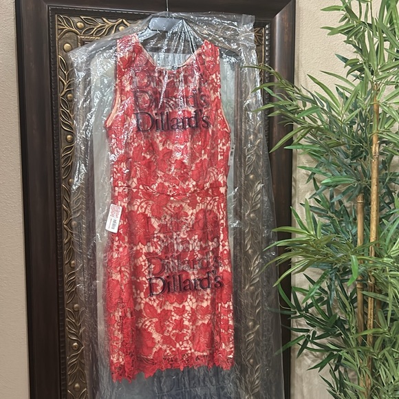 Red Floral Crochet Dress (JUNIOR SIZE) - Picture 7 of 15